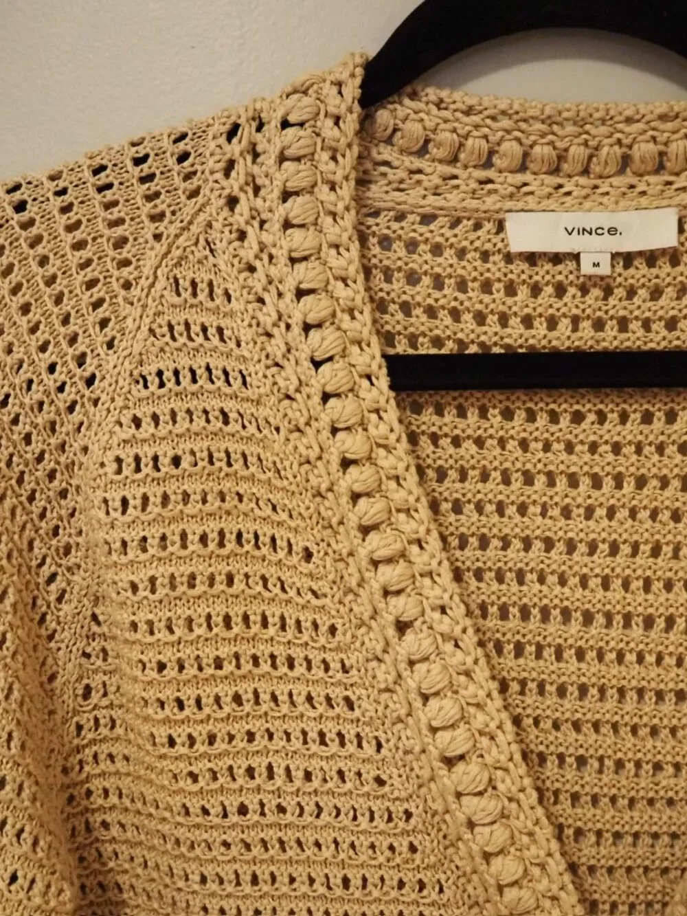 Vince Cotton Crochet Cardigan
